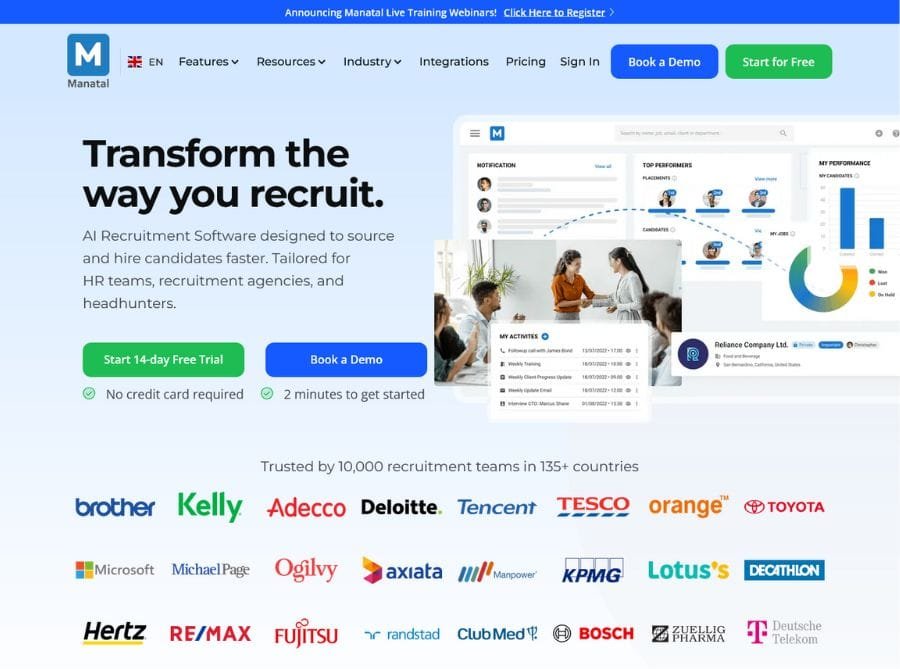 Manatal AI Recruitment Software Manatal AI Recruitment Software