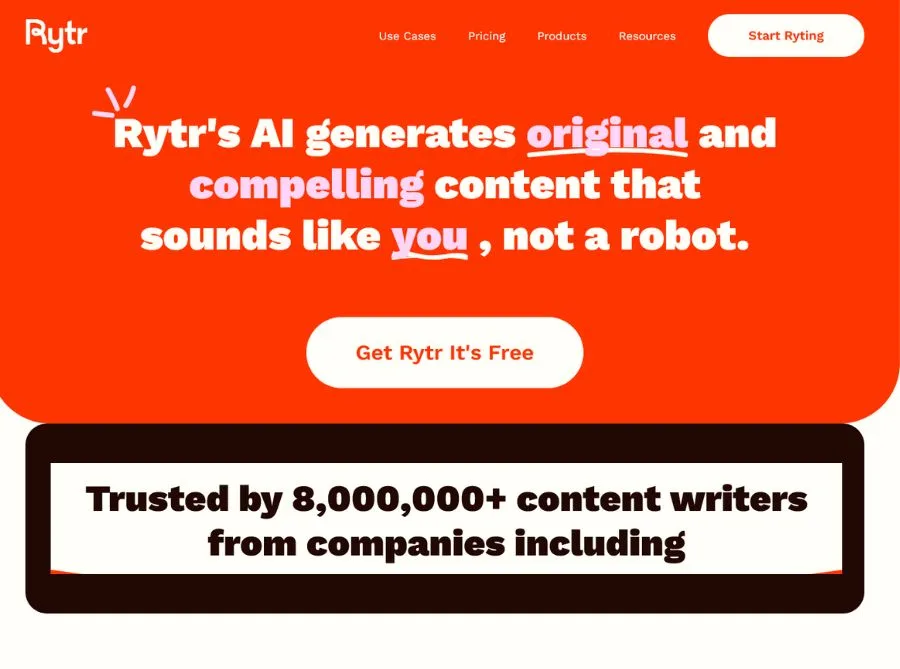 Rytr AI Content Writing Assistant