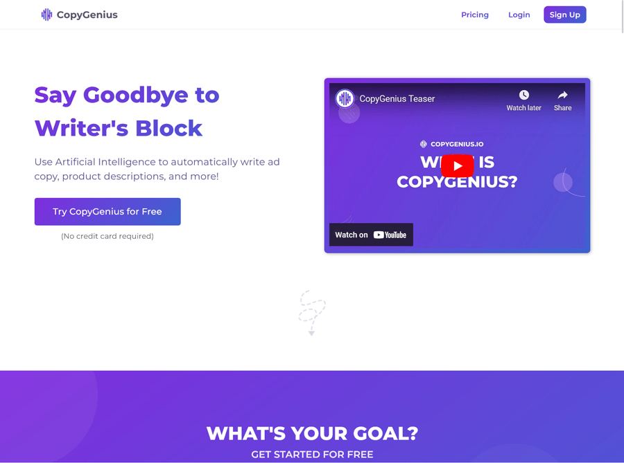 copygenius ai copywriter