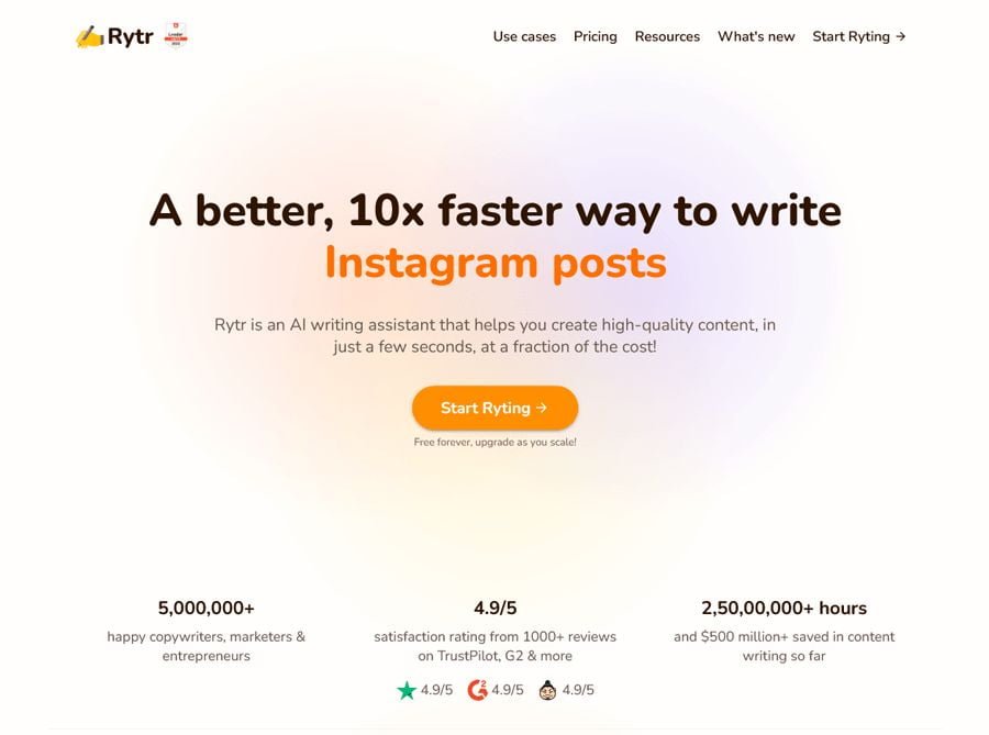 rytr ai writing assistant