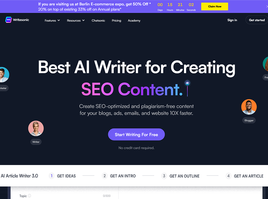 writesonic ai writer tool