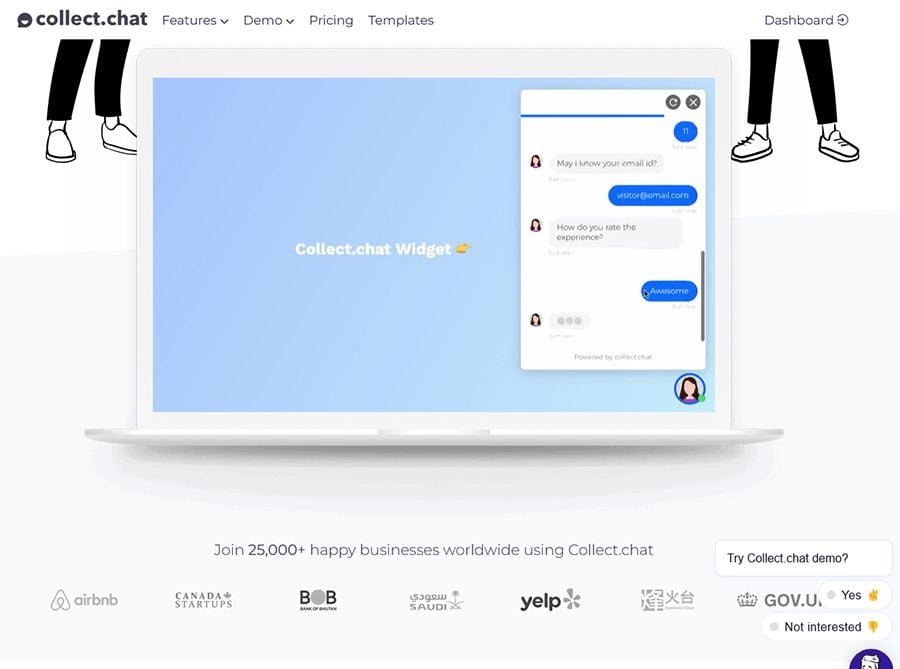 collect chat chatbot builder