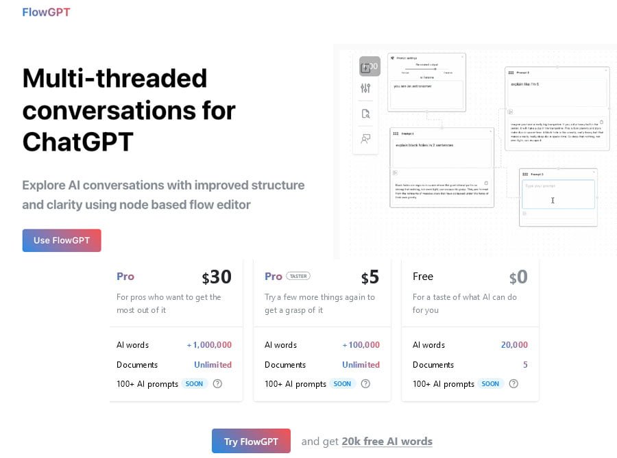 flowgpt ai chatbot tool