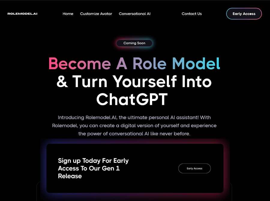 rolemodel ai chat assistant