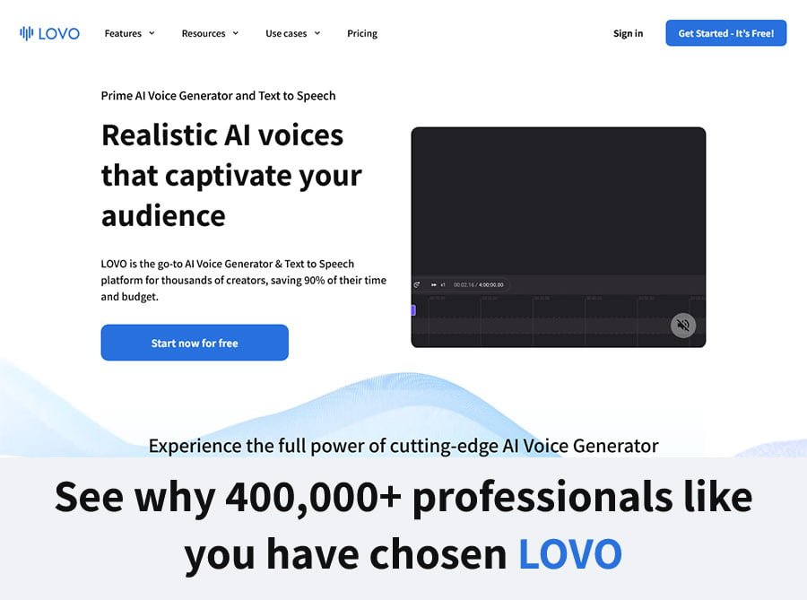 Lovo AI Voice Generator