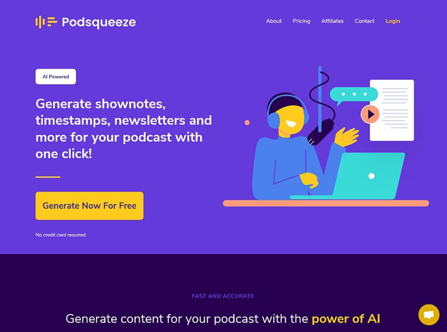 podsqueeze ai podcast tool