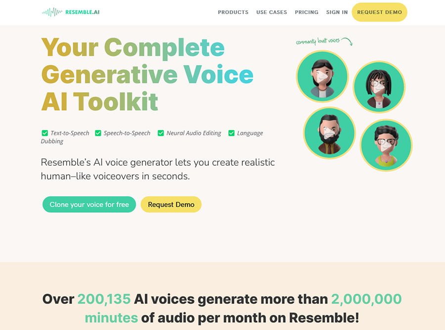 resemble ai generative voice toolkit