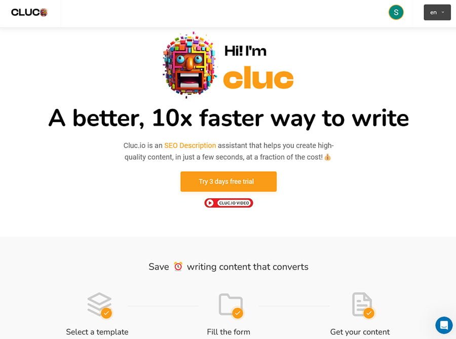 cluc.io ai content writer