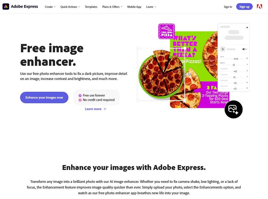 adobe free image enhancer