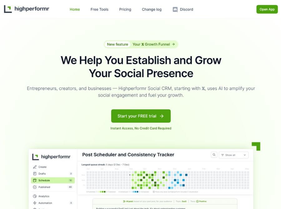 highperformer social crm