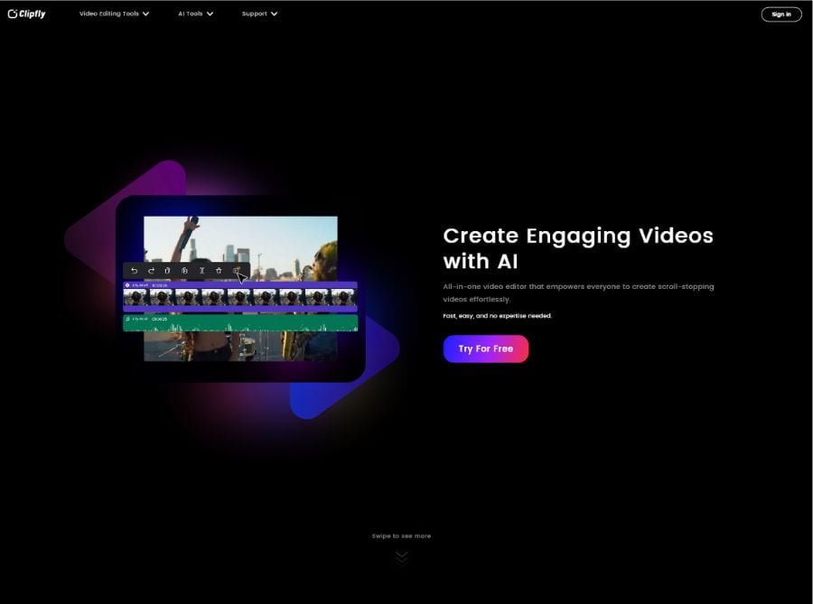 Clipfly Ai Video Creation Tool