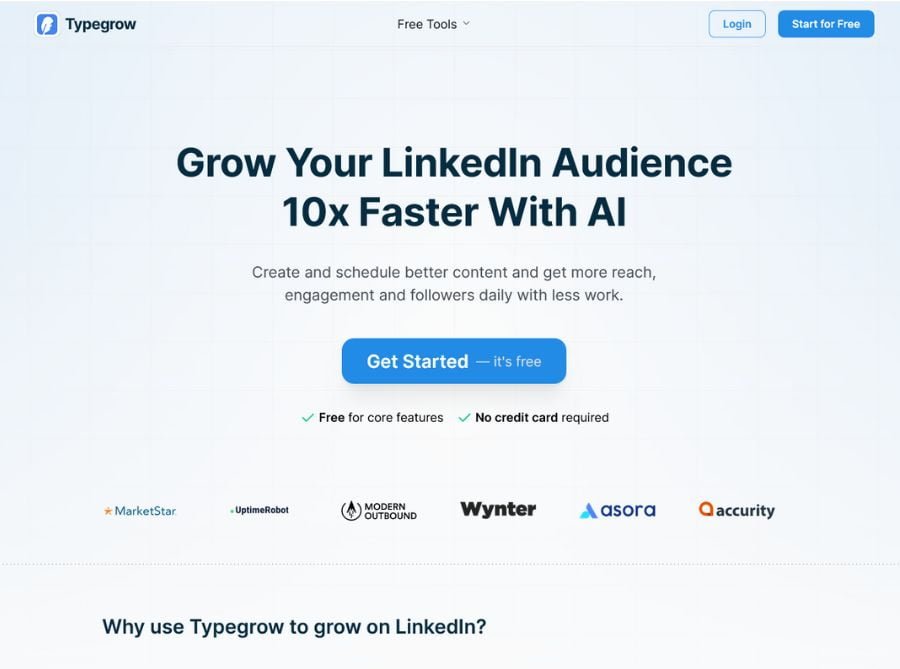 Typegrow LinkedIn AI Assistant
