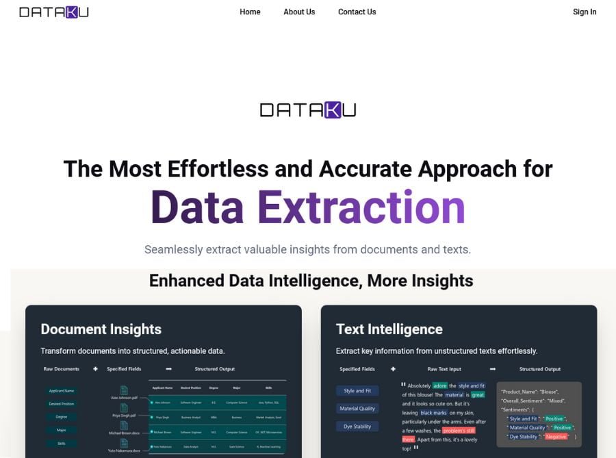 dataku ai document extractor