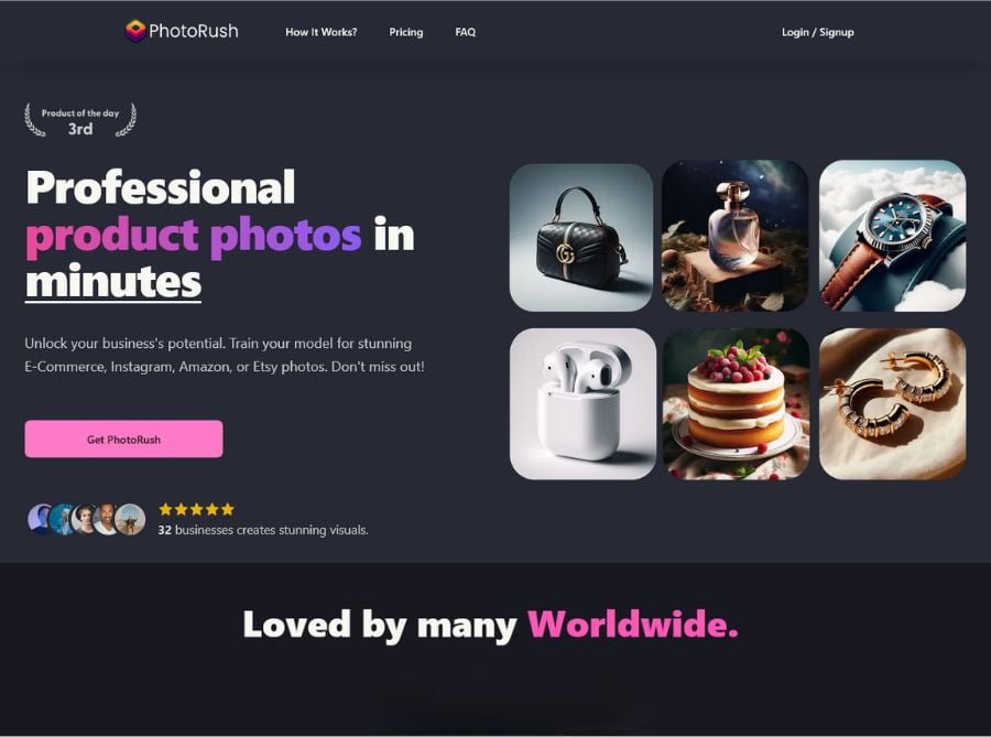 photorush ai product photos