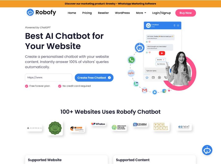 Robofy Ai ChatBot Builder