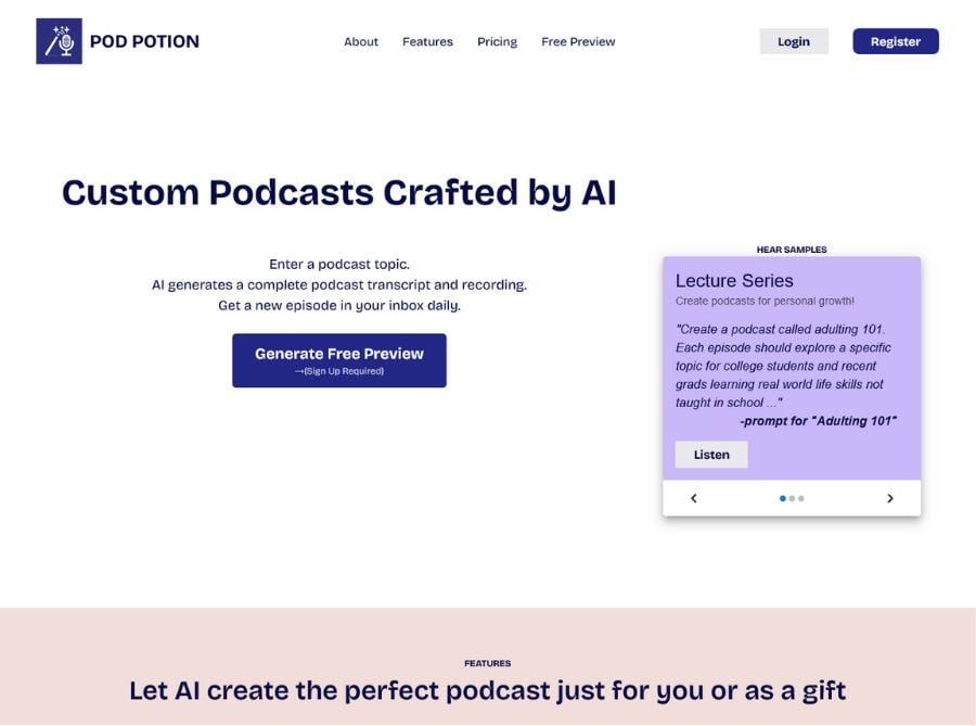 Pod Potion Ai