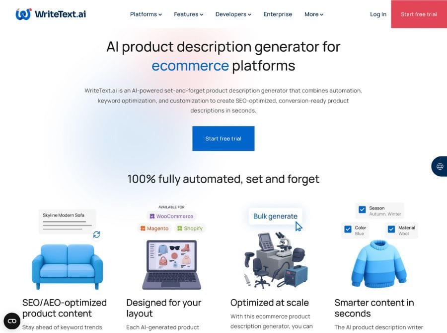 Write Text Ai for Ecommerce
