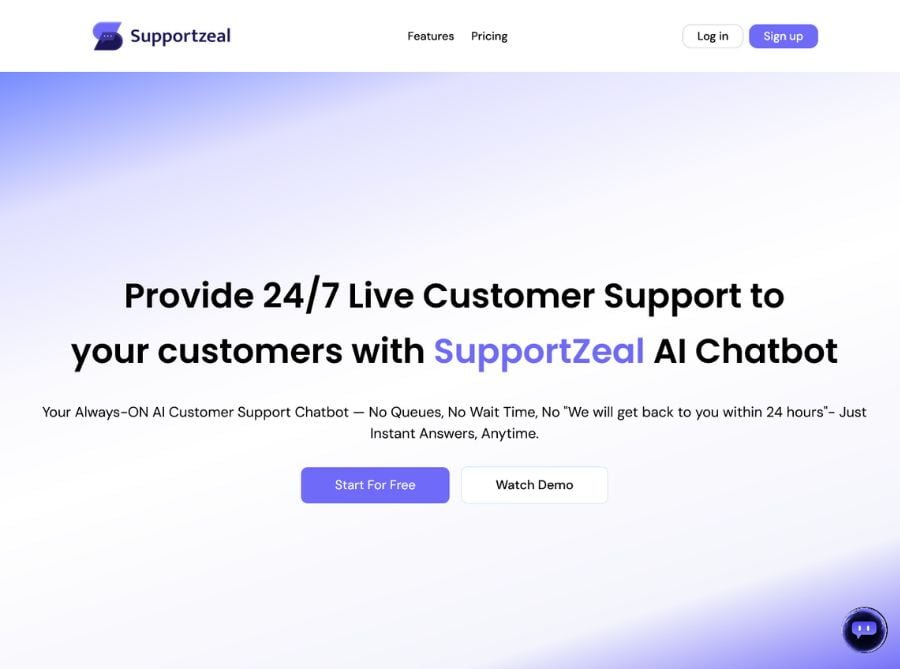 supportzeal ai chatbot supportzeal ai chatbot