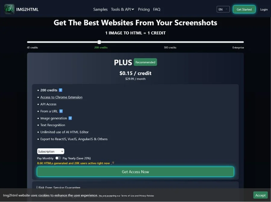 image to html ai