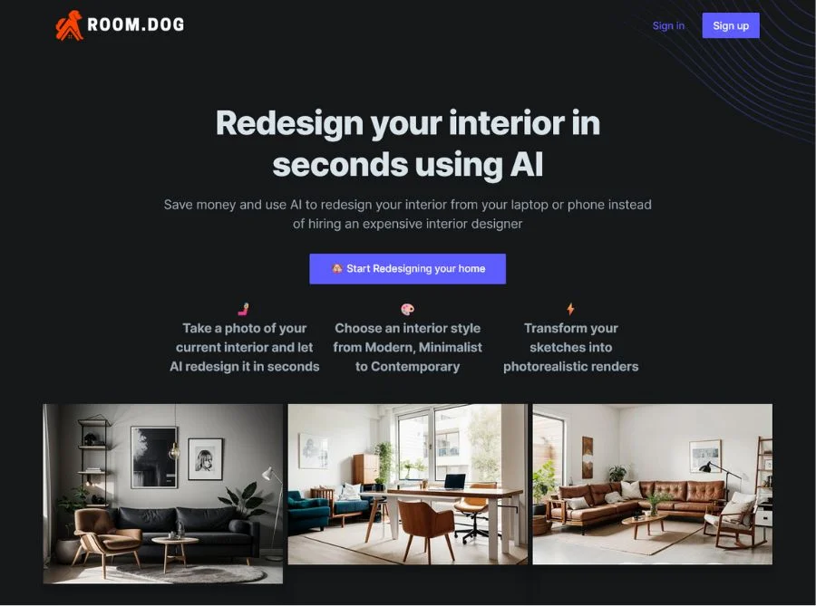 roomdog ai interior design