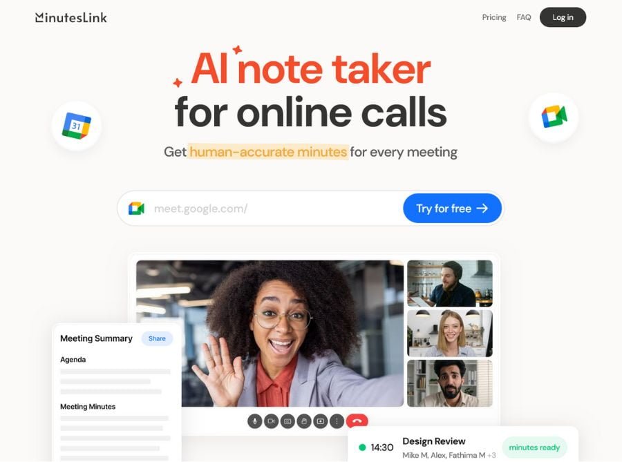 MinutesLink Ai Note Taker