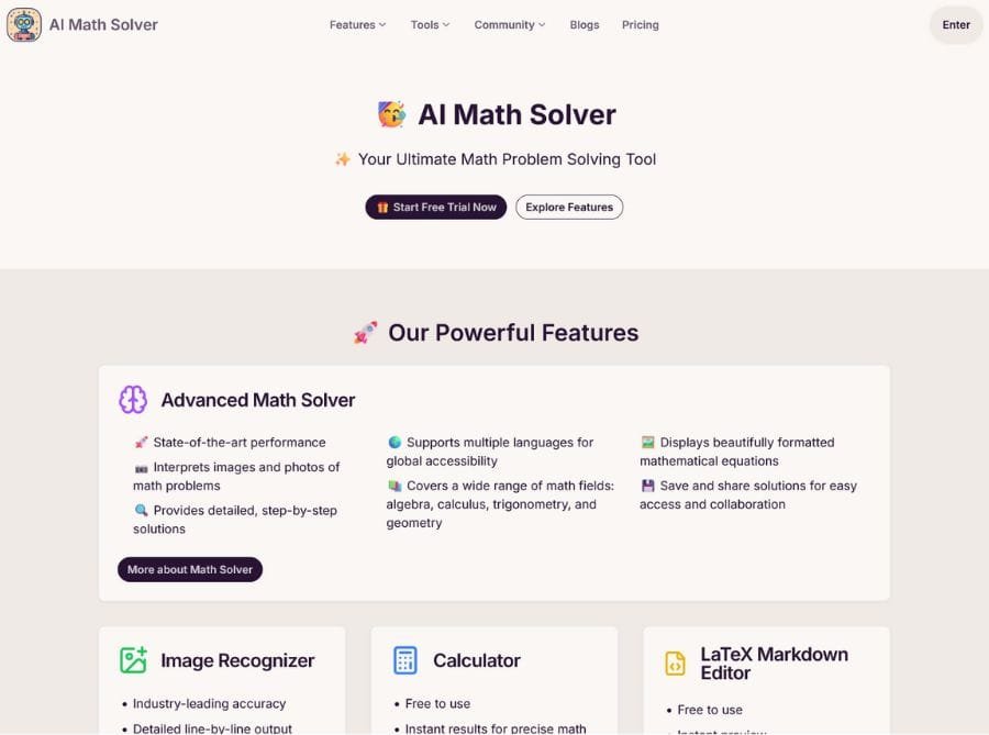 AI Math Solver