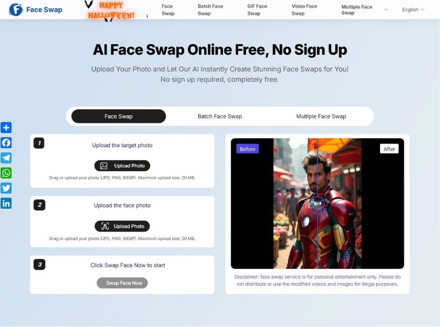 Free AI Face Swapper