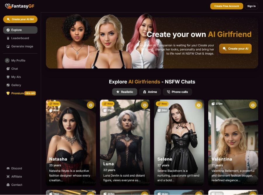 FantasyGF Ai Girlfriend