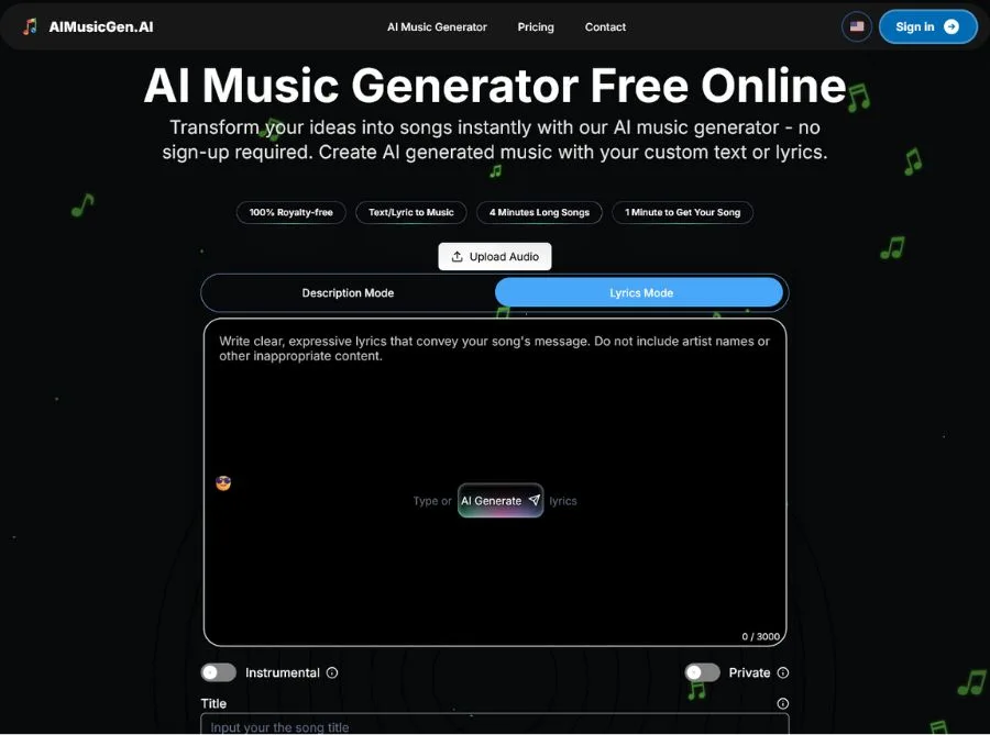 AIMusicGen Ai