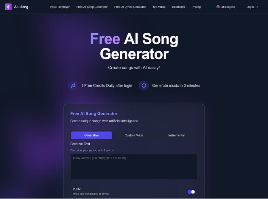 Free AI Song Generator