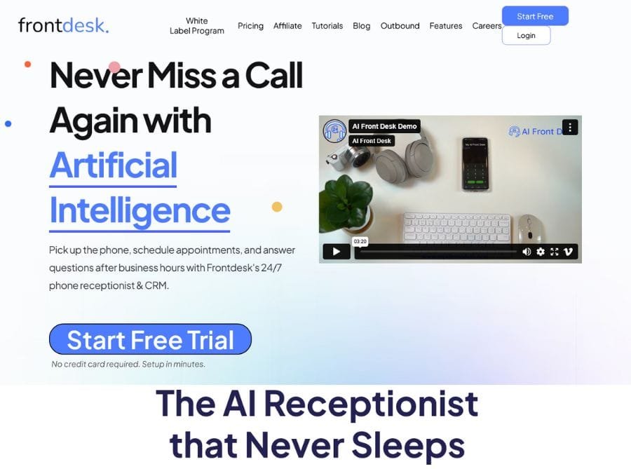Frontdesk Ai Virtual Receptionist