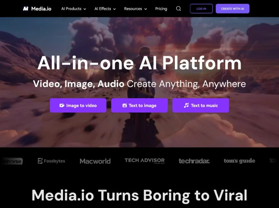 Media.io Ai VIdeo Generator