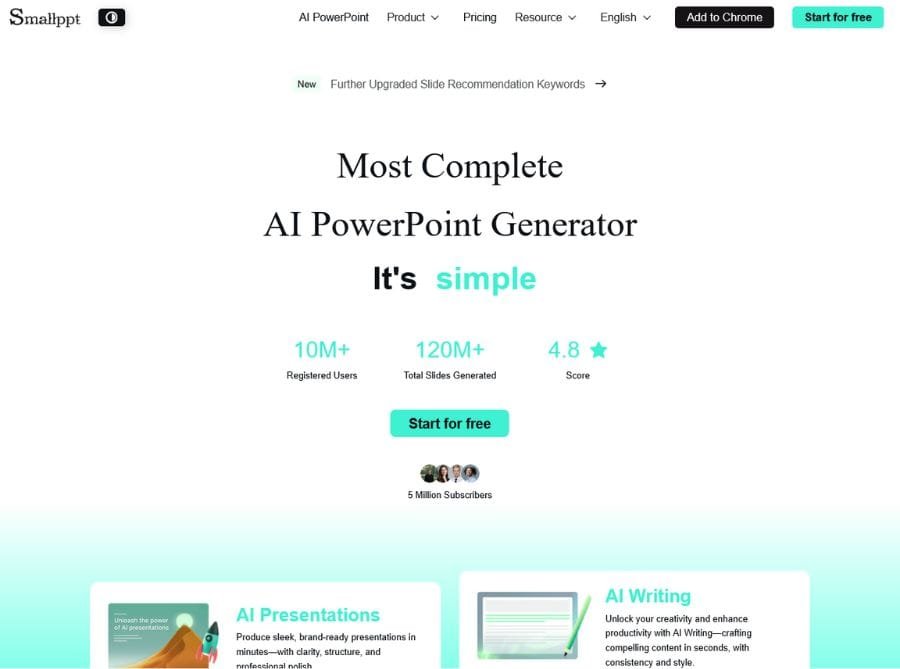 Smallppt AI Presentation Maker