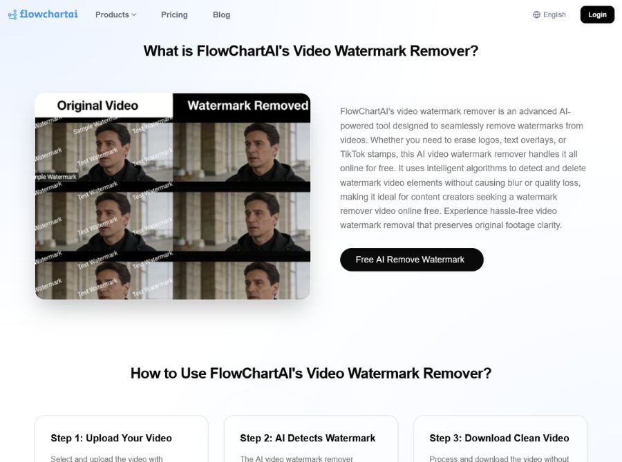 FlowChartAI Video Watermark Remover