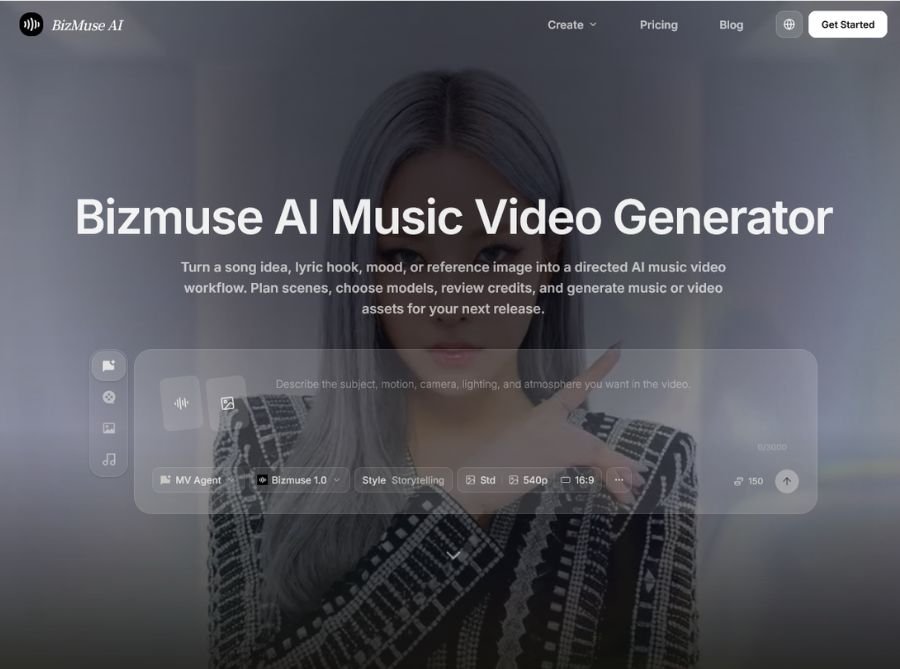 BizMuse AI Music Video Generator